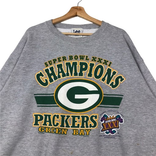 Green Bay Packers Vintage Style Crewneck Sweatshirt, Green Bay Packers Sweater Pullover - Image 2