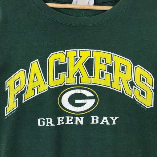 Green Bay Packers Vintage Style Crewneck Sweatshirt, Green Bay Packers Sweater Pullover Hoodie - Image 2