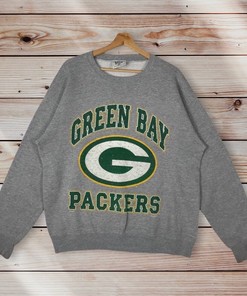 Green Bay Packers Vintage Style Crewneck Sweatshirt, Green Bay Packers Sweater Pullover Hoodie, NFL