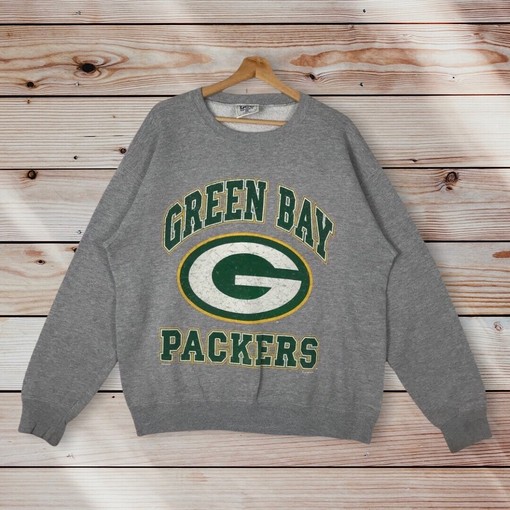 Green Bay Packers Vintage Style Crewneck Sweatshirt, Green Bay Packers Sweater Pullover Hoodie, NFL
