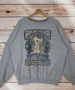 Green Bay Packers Vintage Style Crewneck Sweatshirt Pullover - NFL Starter 90s