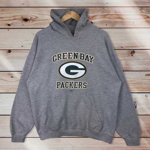 Green Bay Packers Vintage Style Pullover Hoodie, Green Bay Packers Sweater Pullover, NFL