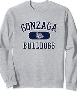 Grey Gonzaga University Crewneck Sweatshirt - Perfect for Fans Who Love Vintage Style