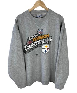 Grey Steelers 2004 Champions Vintage Sweatshirt T-Shirt - Ideal NFL Fan Apparel