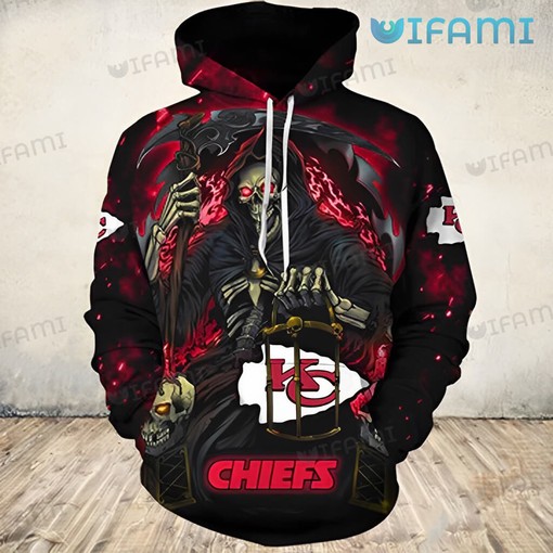 Grim Reaper Logo Kansas City Hoodie 3D: Embrace the Dark Side