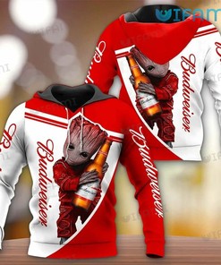 Groot Budweiser All Over Print Hoodie for Men - Beer Lovers Gift