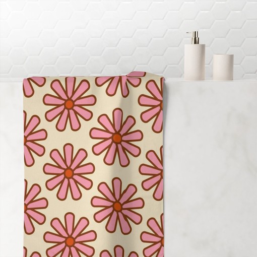 Groovy Boho Floral Bathroom Set - Fun Retro Decor for Hippie Shower Accessory - Image 2