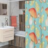 Groovy Fall Mushroom Shower Curtains, 60s 70s Bathroom Decor, Retro Cottagecore Accessory