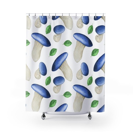 Groovy Mushroom Home Decor Shower Curtain - 60's 70's Hippie Bathroom Accessory - Image 2