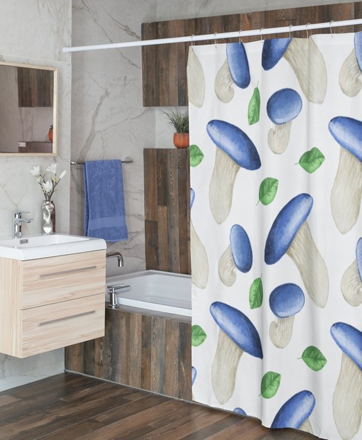 Groovy Mushroom Home Decor Shower Curtain - 60's 70's Hippie Bathroom Accessory - Image 4