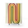 Groovy Retro Shower Curtain, Hippie Inspired Bathroom Decor