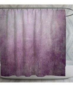 Grunge Canvas Texture Print Shower Curtain for Purple Paint Art Decor