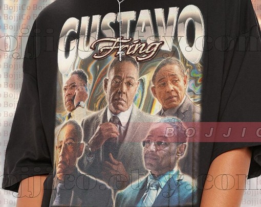 Gustavo Fring Chille Shirt, Salamanca Breaking Bad Fan Shirt, Vintage Retro Mexican Tees, Los Pollos Gustavo Fring - Image 2