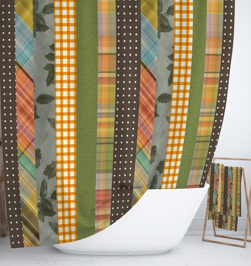 Gypsy Autumn Boho Shower Curtain Set with Optional Mat and Towel - Image 3