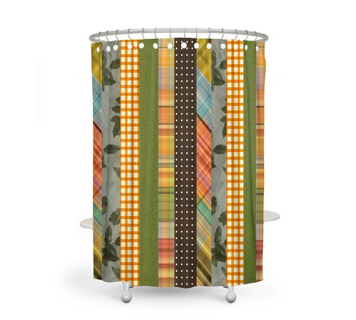 Gypsy Autumn Boho Shower Curtain Set with Optional Mat and Towel - Image 4