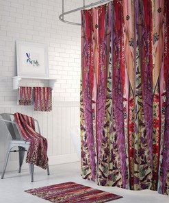 Gypsy Spirit Boho Chic Shower Curtain Set with Stylish Design Options for Chic Bathroom Decor