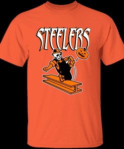 HALLOWEEN Retro Pittsburgh Steelers NFL T-Shirt Sweatshirt Hoodie Gifts for Fans