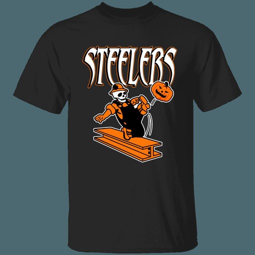 HALLOWEEN Retro Pittsburgh Steelers NFL T-Shirt Sweatshirt Hoodie Gifts for Fans - Image 2