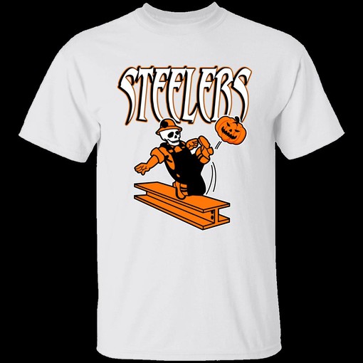 HALLOWEEN Retro Pittsburgh Steelers NFL T-Shirt Sweatshirt Hoodie Gifts for Fans - Image 3