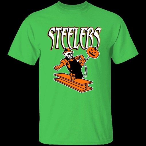HALLOWEEN Retro Pittsburgh Steelers NFL T-Shirt Sweatshirt Hoodie Gifts for Fans - Image 4