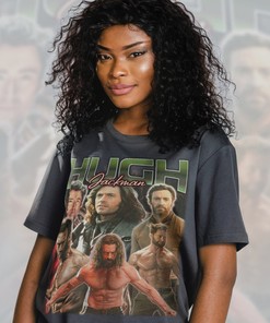 HUGH JACKMAN Vintage Homage Tshirt, Australian Actor Retro 90s Sweater, X-Men Fan Tees, Hugh Jackman Merch Collection