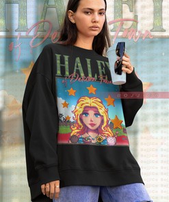 Haley Sweatshirt - STARDW VALLY Fan Gift Featuring Food Spirit, Harvey & Haley Characters