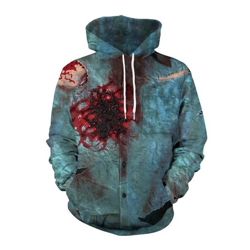 Halloween Blood Shoot Print All Over Print 3D Hoodie with Intense Halloween Design