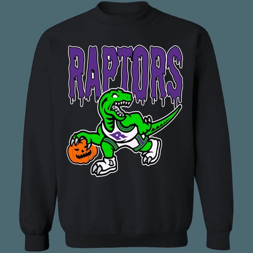 Halloween Retro NBA Crewneck Sweatshirt Hoodie Shirt Gifts for Toronto Raptors Fans