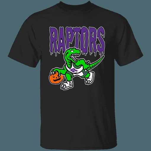 Halloween Retro NBA Fan T-Shirt Sweatshirt Hoodie for Toronto Raptors Fans - Image 2
