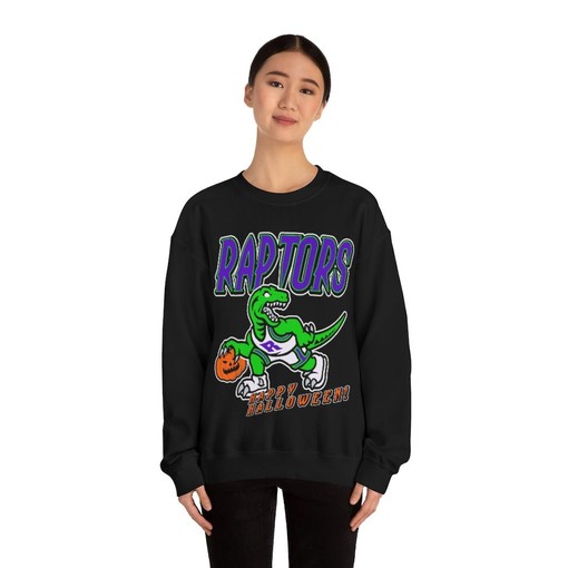 Halloween Retro NBA Sweatshirt Hoodie Shirt for Toronto Raptors Fans - Image 2
