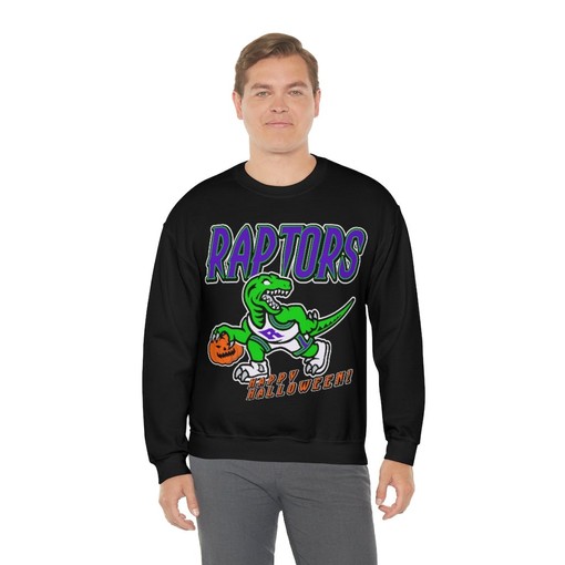 Halloween Retro NBA Sweatshirt Hoodie Shirt for Toronto Raptors Fans - Image 4