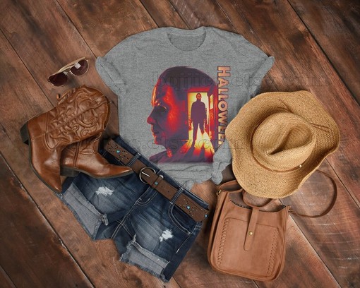 Halloween Shirt for Michael Myers Fans - Homage Tshirt with Jason Voorhees Friday the 13th and Stranger Things Themes - Image 3