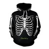 Halloween Skeleton Print All Over Print 3D Hoodie with Spooky Skeleton Design