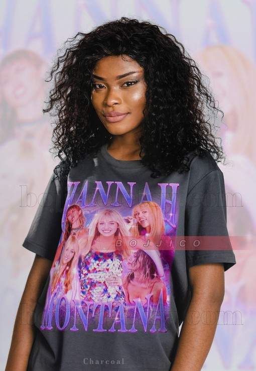 Hannah Montana Homage Tshirt, Retro 90s Sweater, Vintage Tshirt, Fan Tees, Classic Movie T Shirts