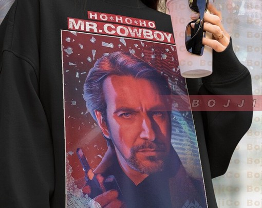 Hans Gruber Christmas Sweatshirt, Retro Die Hard Homage Sweater, Nakatomi Plaza John McClane Tee - Image 4