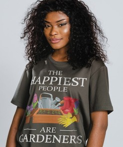Happiest Gardener Unisex T-Shirt, Gardening Gift, Garden Pun Shirts, Funny Gardening Tee, Garden Birthday