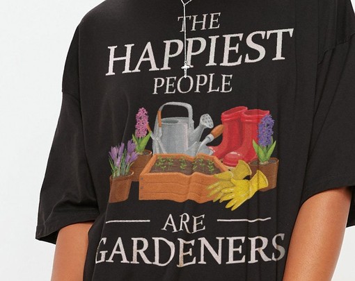 Happiest Gardener Unisex T-Shirt, Gardening Gift, Garden Pun Shirts, Funny Gardening Tee, Garden Birthday - Image 2