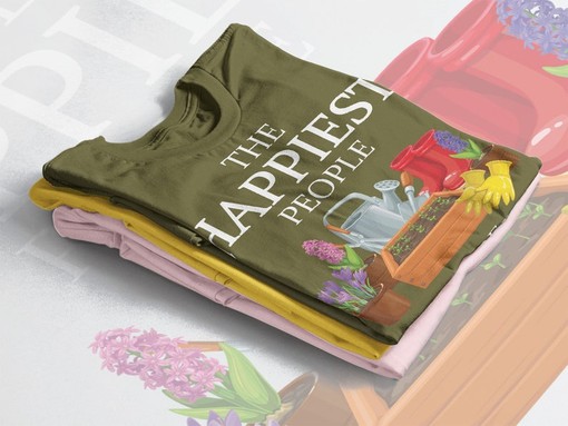 Happiest Gardener Unisex T-Shirt, Gardening Gift, Garden Pun Shirts, Funny Gardening Tee, Garden Birthday - Image 4