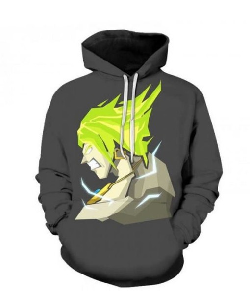 Harajuku Dragon Ball Anime Long Adult Hoodie - 3D All Over Print Design with Quotes