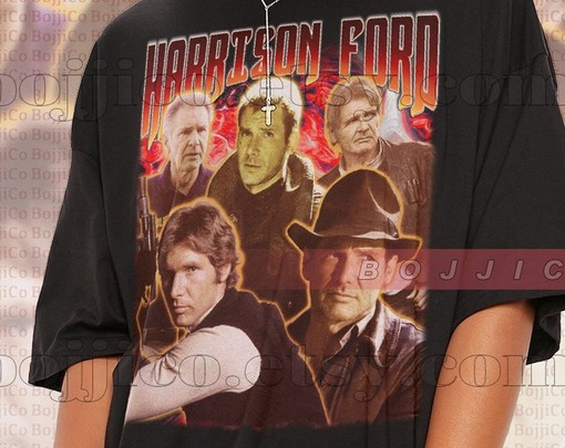 Harrison Ford Merch Gift, Retro 90s Sweater, Indy Jones Tee, Han Solo Homage Shirt - Image 2