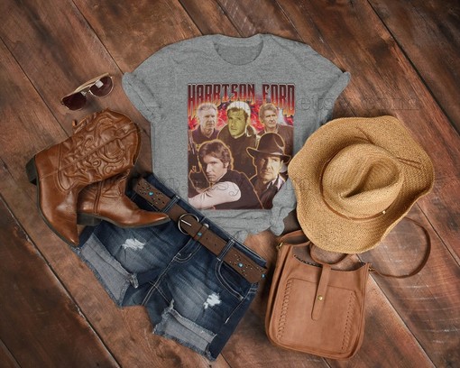 Harrison Ford Merch Gift, Retro 90s Sweater, Indy Jones Tee, Han Solo Homage Shirt - Image 3