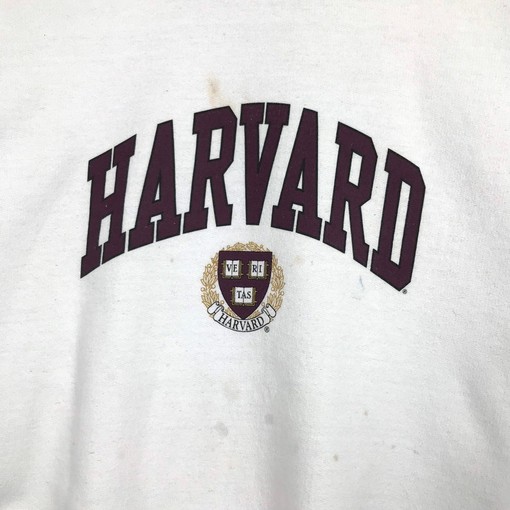 Harvard University Vintage Style Crewneck Sweatshirt, Printed Spell Out Logo Harvard University Sweater Pullover Hoodie - Image 2