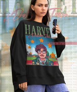 Harvey Sweatshirt - STARDW VALLY Fan Gift Featuring Food Spirit, Leah & Harvey Characters