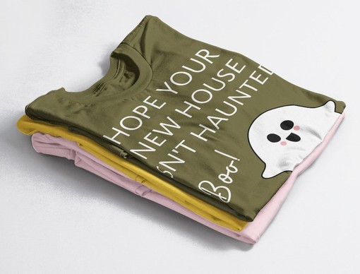 Haunted Neighbors Funny Housewarming Shirt, New House Celebration Top, Congratulations Homeowner Tee - Image 4