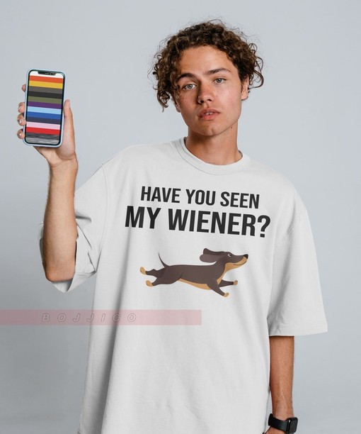 Have You Seen My Wiener Unisex Tees, Funny Dachshund T-Shirt, Cute Dog Clothing, Weiner Dog Humor Tee, Dashound Apparel - Image 2