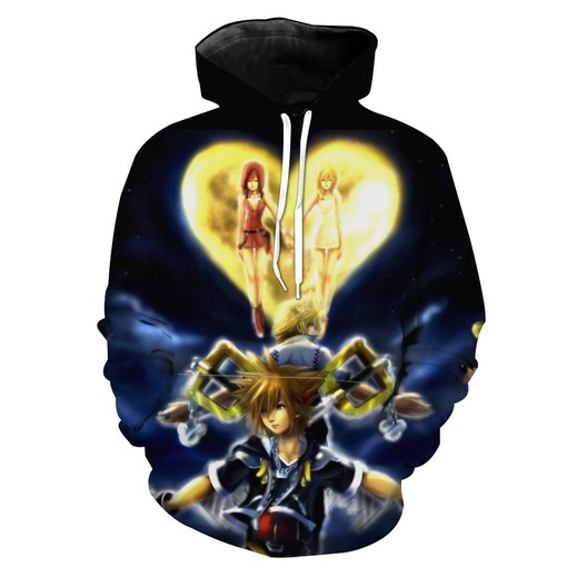 Heartless And Keyblade Kingdom Hearts All Over Print 3D Hoodie