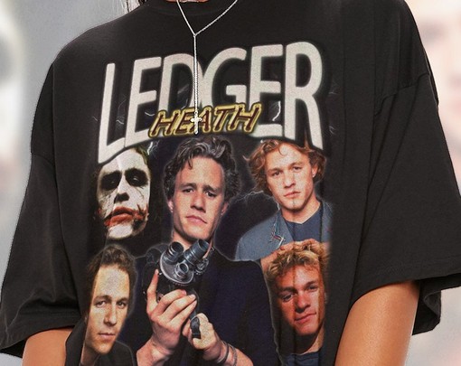 Heath Ledger Unisex Vintage Shirt, The Joker Homage Tee, Merch Gift for Movie Fans - Image 2