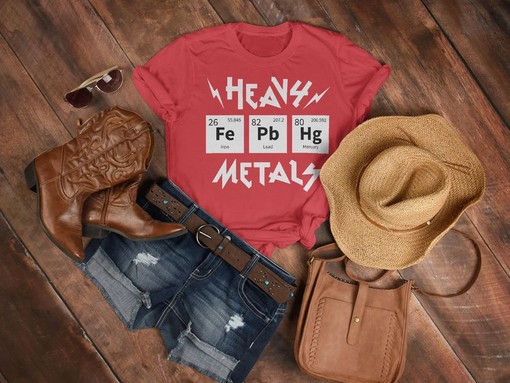 Heavy Metal Chemical Unisex Shirt, Periodic Table Teacher Gift, Science Shirt, Chemistry Table Elements - Image 3