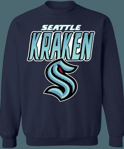 Heavyweight Seattle Kraken Retro NHL Sweatshirt Hoodie TShirt for Hockey Fans