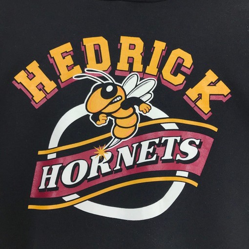 Hedrick Hornets Football Club Vintage Style Pullover Hoodie, Hedrick Hornets Sweater Pullover - Image 2
